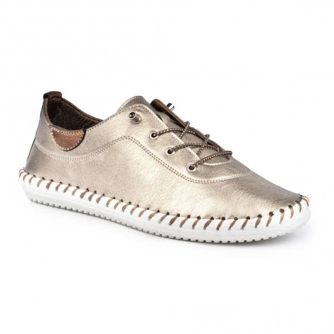 Lunar  ST IVES LEATHER PLIMSOLE