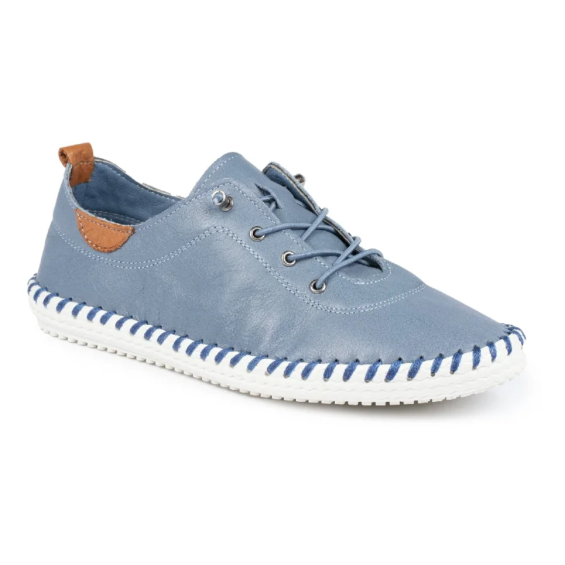 Lunar  ST IVES LEATHER PLIMSOLE