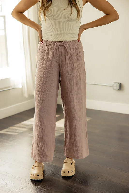 Michelle Low Rise Gauze Pants