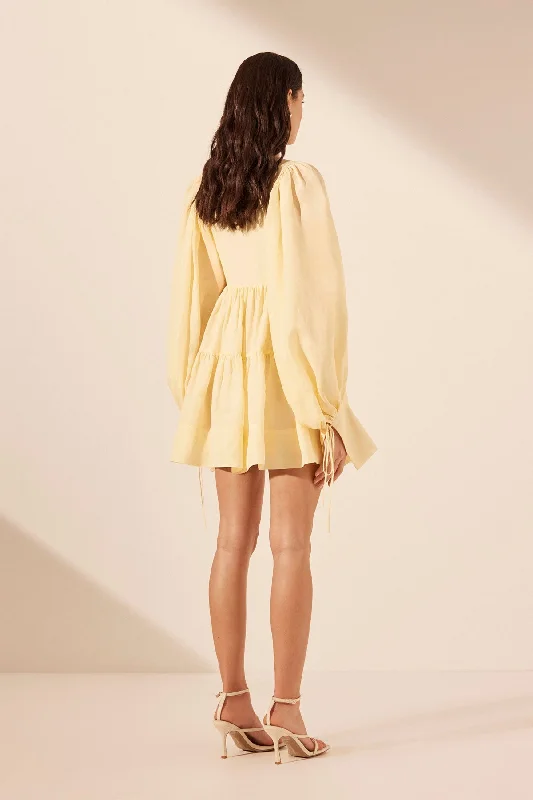 LIMON LONG SLEEVE MINI DRESS