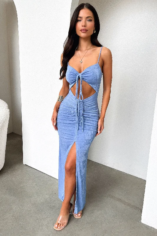 Zahara Midi Dress - Blue