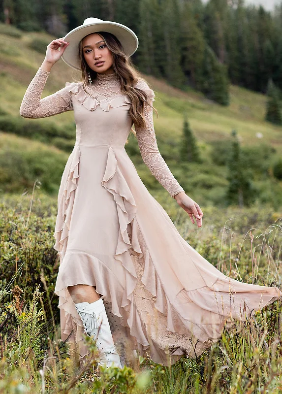 Sveta Maxi Dress in Light Taupe