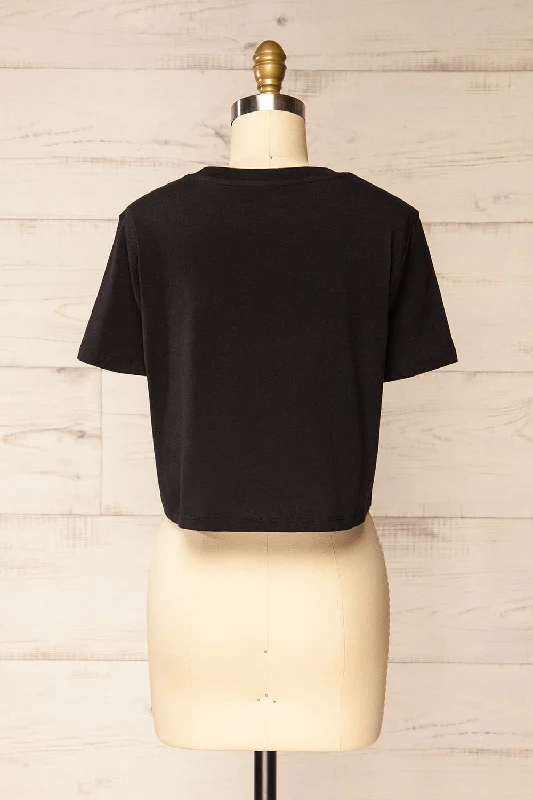 Akita Black | Cotton Cropped T-shirt