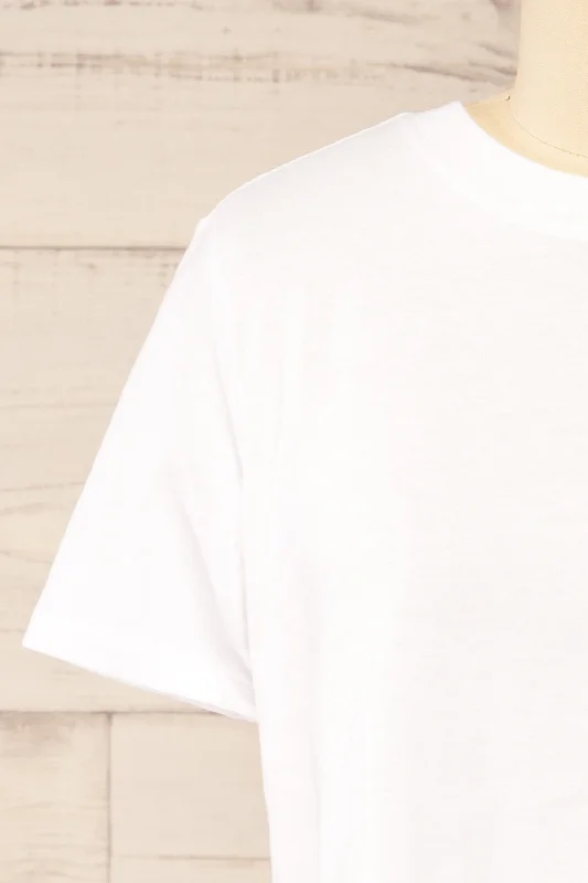 Akita White | Cotton Cropped T-Shirt