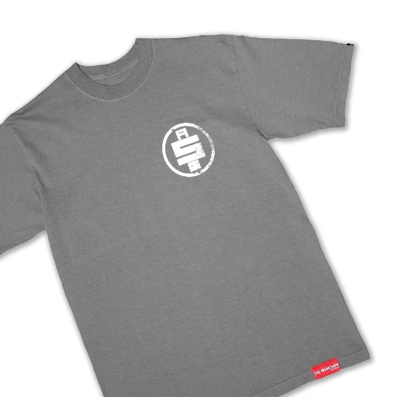 All Money In Vintage T-Shirt - Slate Grey/White