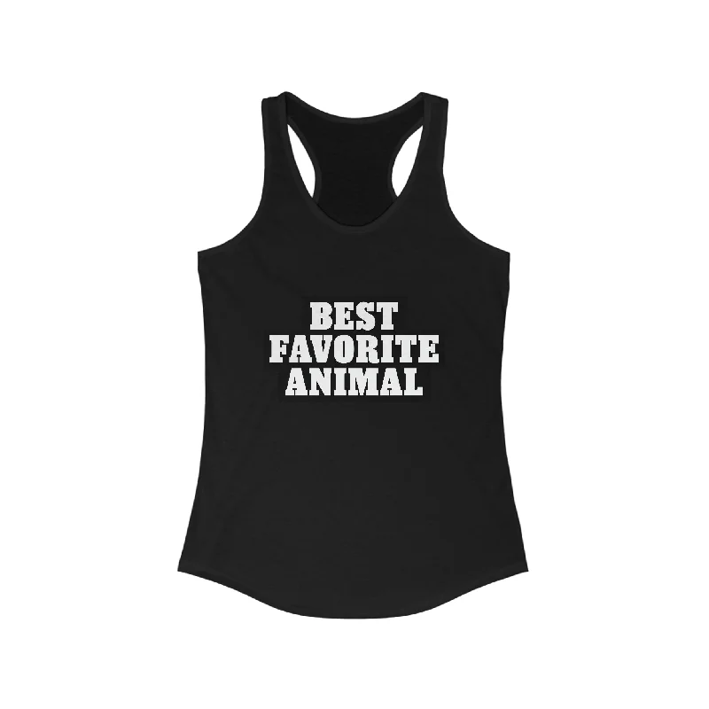 Best Favorite Animal Racerback Tank