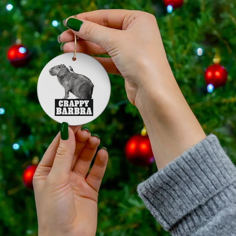 Ceramic Barbra Ornament (WHITE)