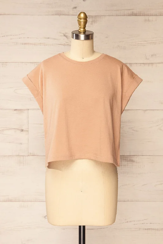 Cheddington Beige | Cropped T-Shirt