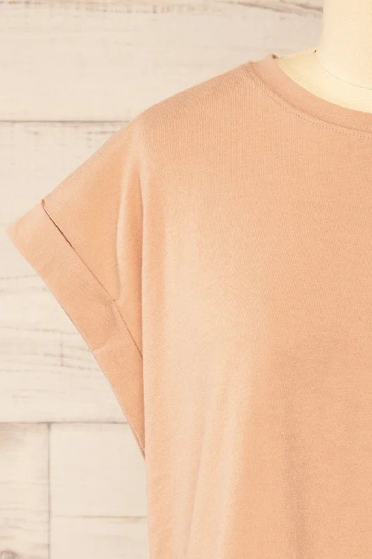 Cheddington Beige | Cropped T-Shirt