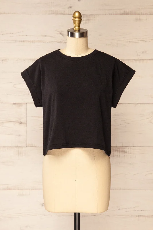 Cheddington Black | Cropped T-Shirt