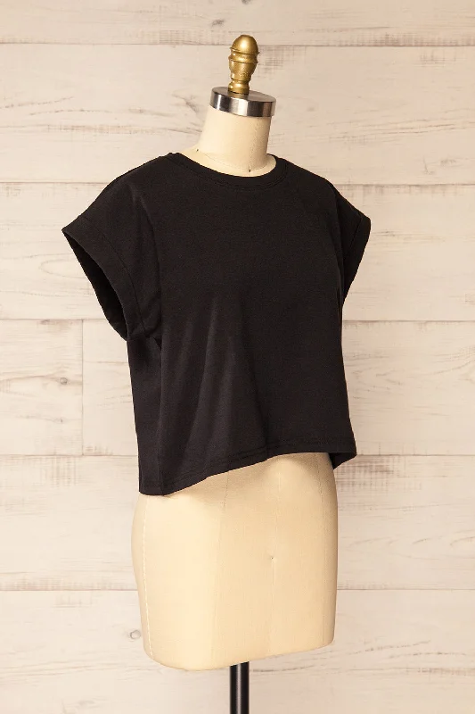 Cheddington Black | Cropped T-Shirt