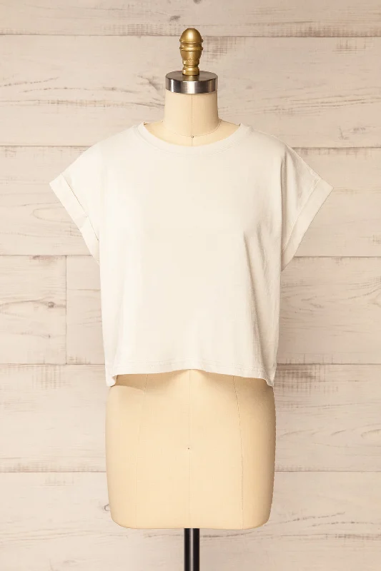 Cheddington Ivory | Cropped T-Shirt