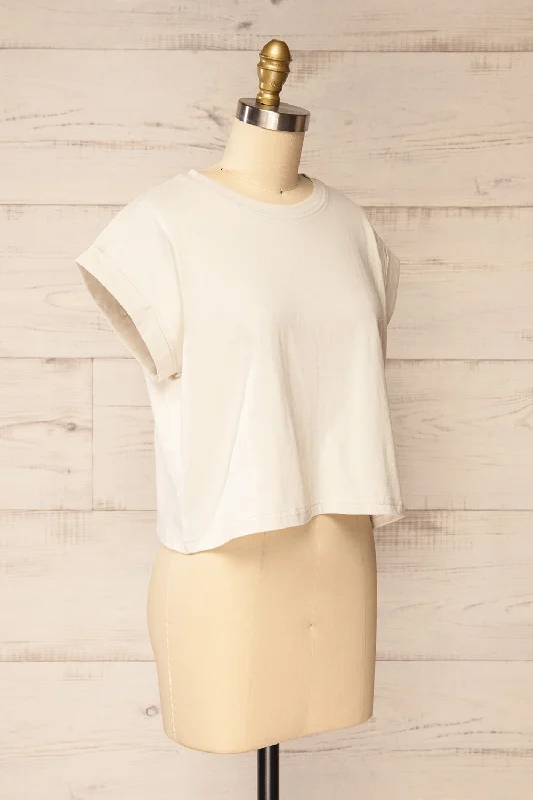 Cheddington Ivory | Cropped T-Shirt