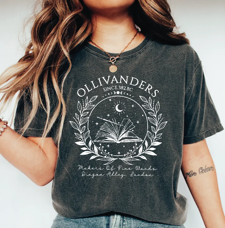 Ollivanders Shirt Wizard Book Tee