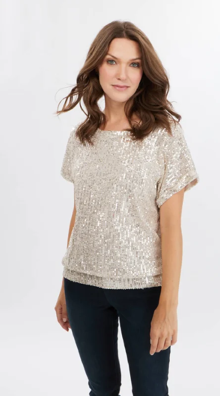 Frank Lyman Sequin Top