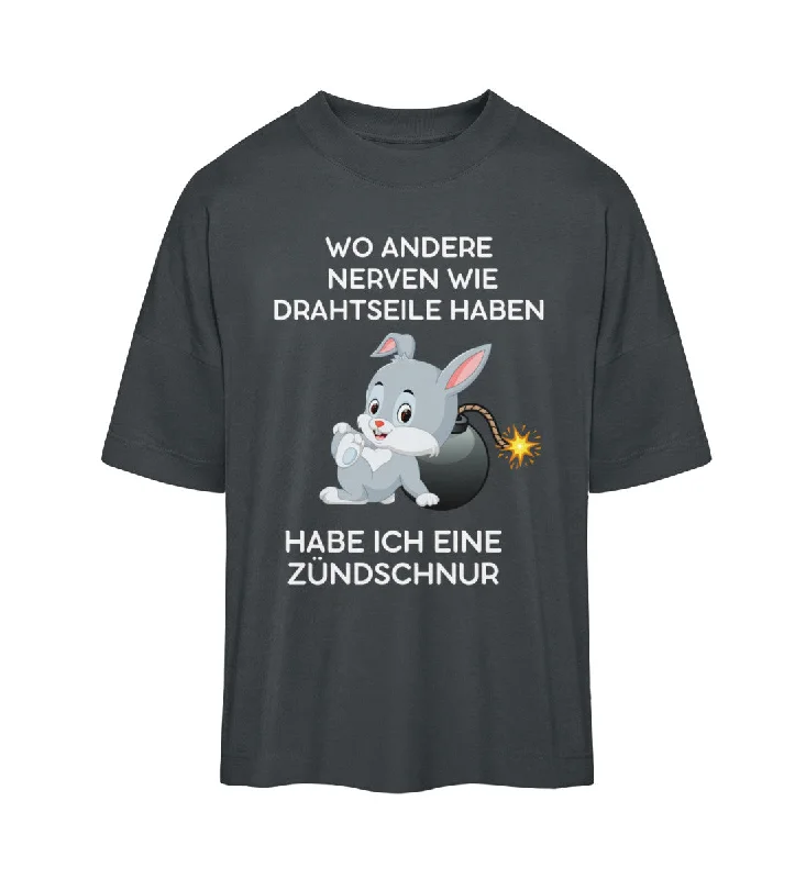 Habe ich eine Zümdschnur Hase  - Oversized Shirt Unisex