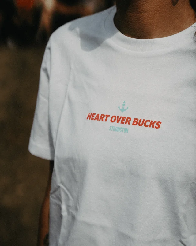 Heart Over Bucks Unisex T-Shirt - White