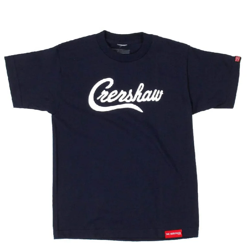 Crenshaw Kid's T-Shirt - Navy/White