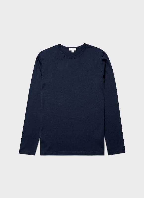 Men's Classic Long Sleeve T-shirt in Navy