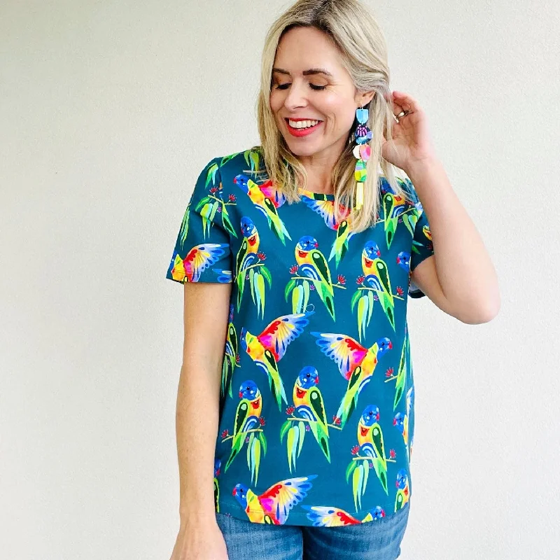 Flocking Awesome Everyday Tee Seafoam