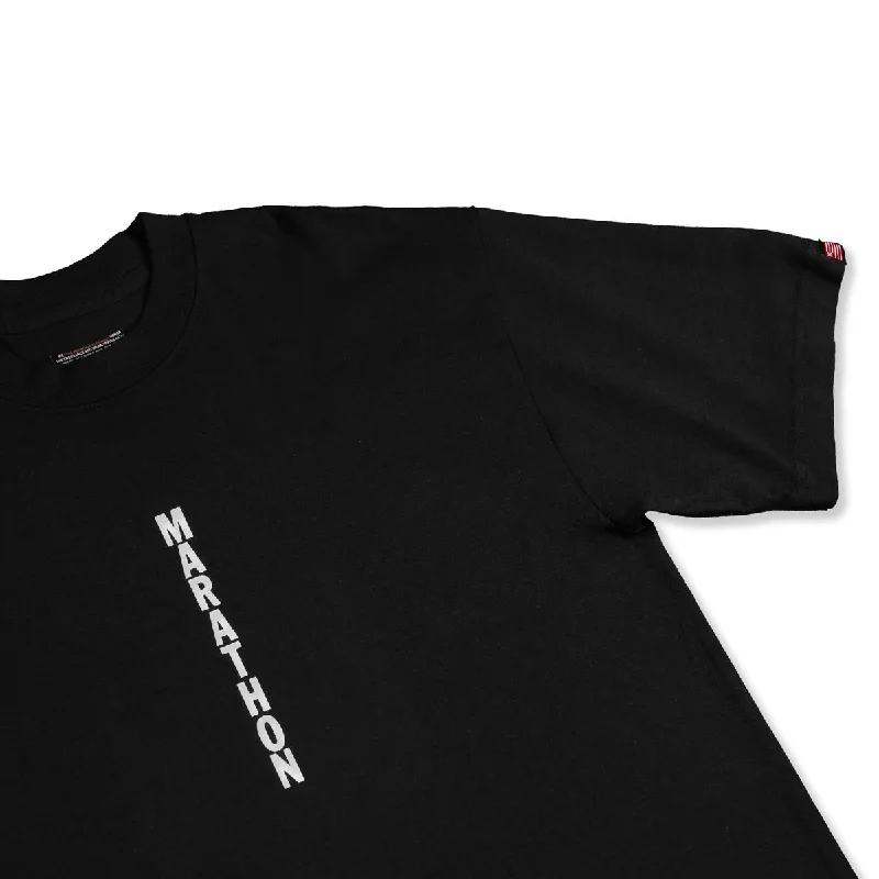 Marathon Vertical T-Shirt - Black