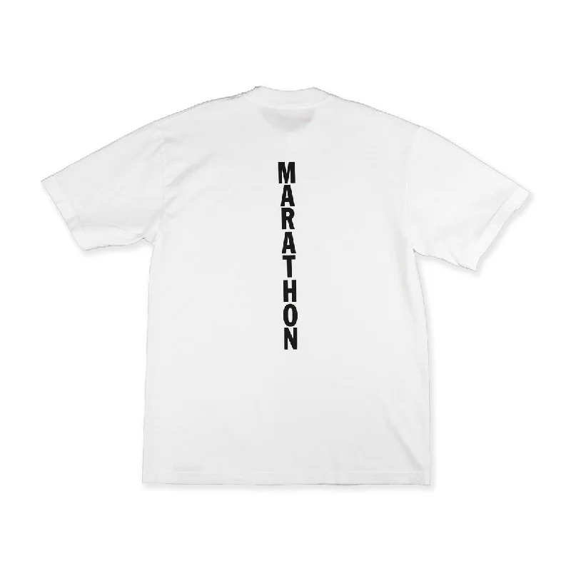 Marathon Vertical T-Shirt - White