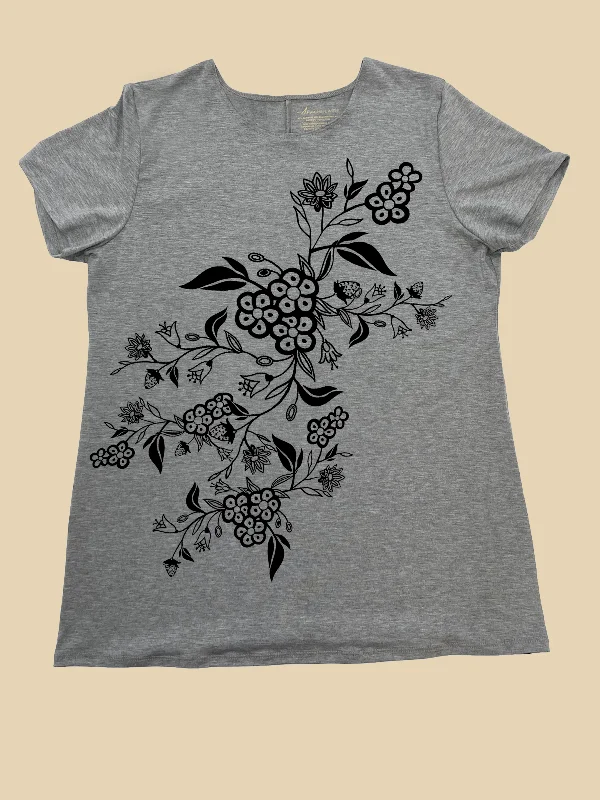 Dark Heather Grey- black ink / XXS (2)