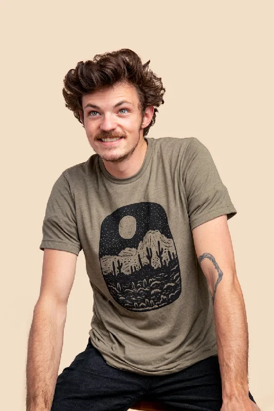 Moore Collection Night Butte Olive Tee