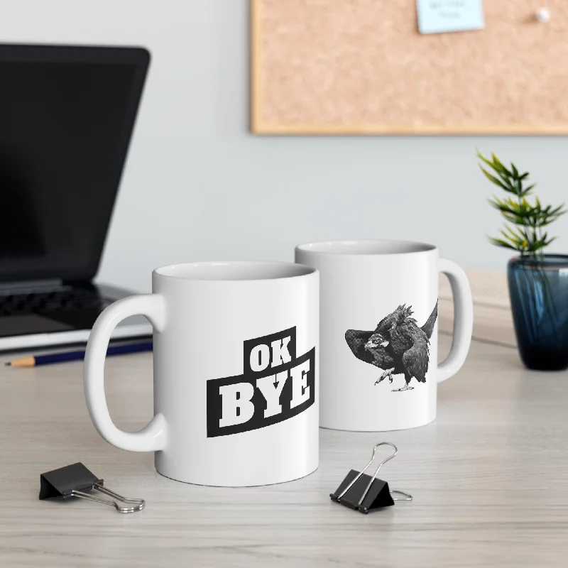 OK BYE Ceramic Mug 11oz (Righty)