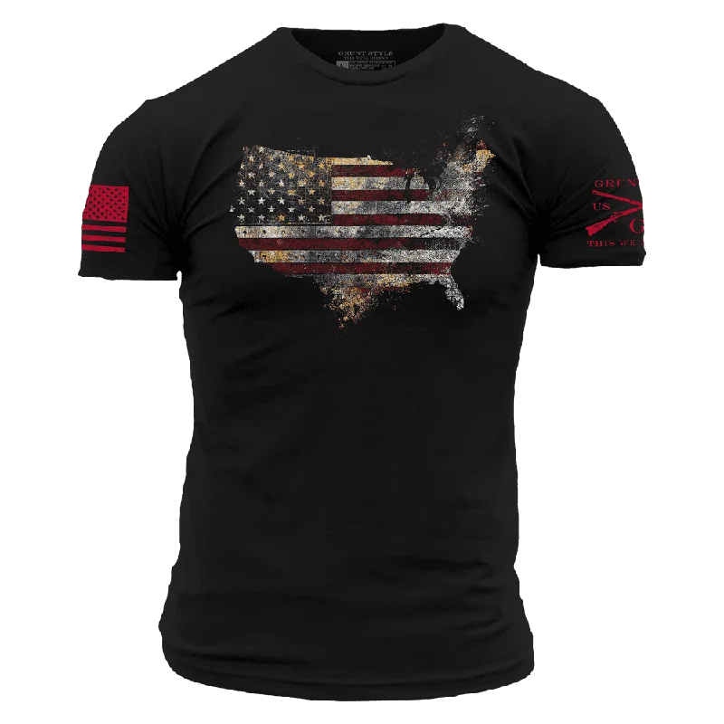 Red Blood Nation T-Shirt - Black