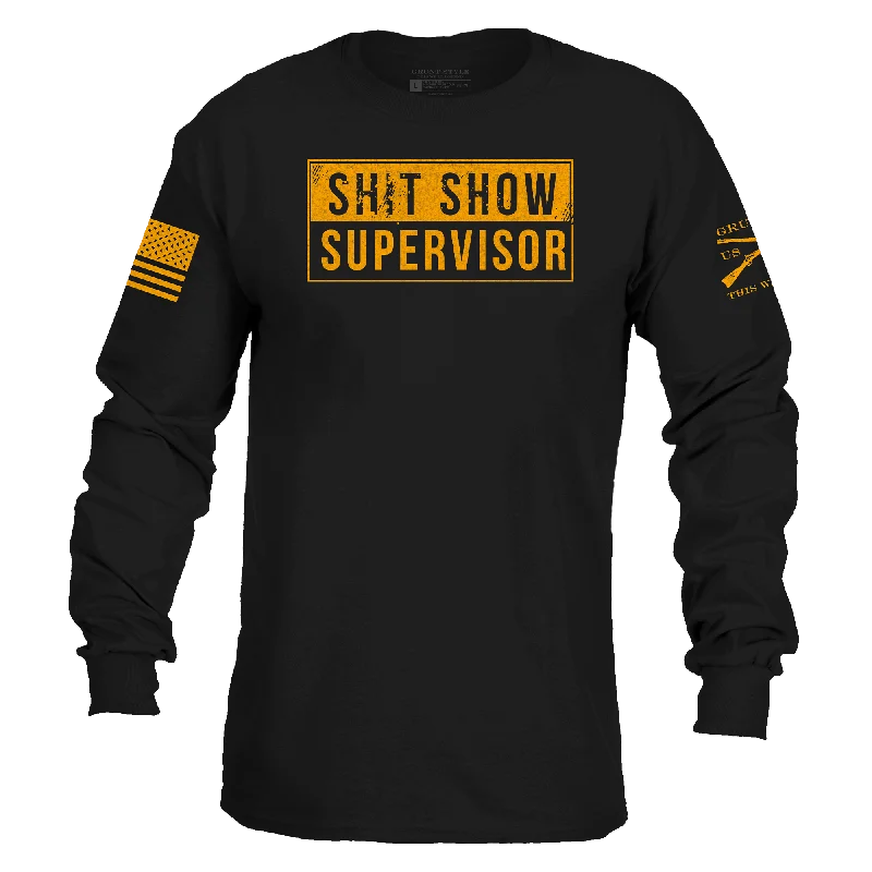 Sh*t Show Supervisor Long Sleeve - Black