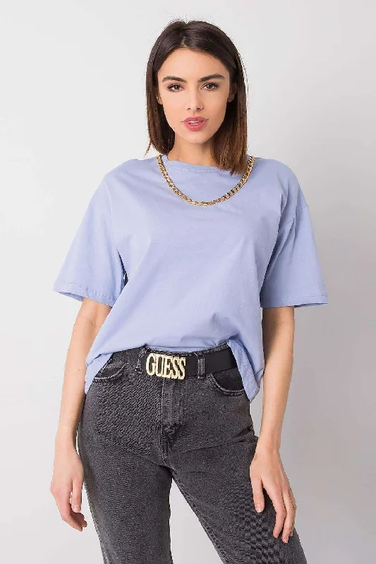 Rue Paris Chainlink Accent Cotton Tee