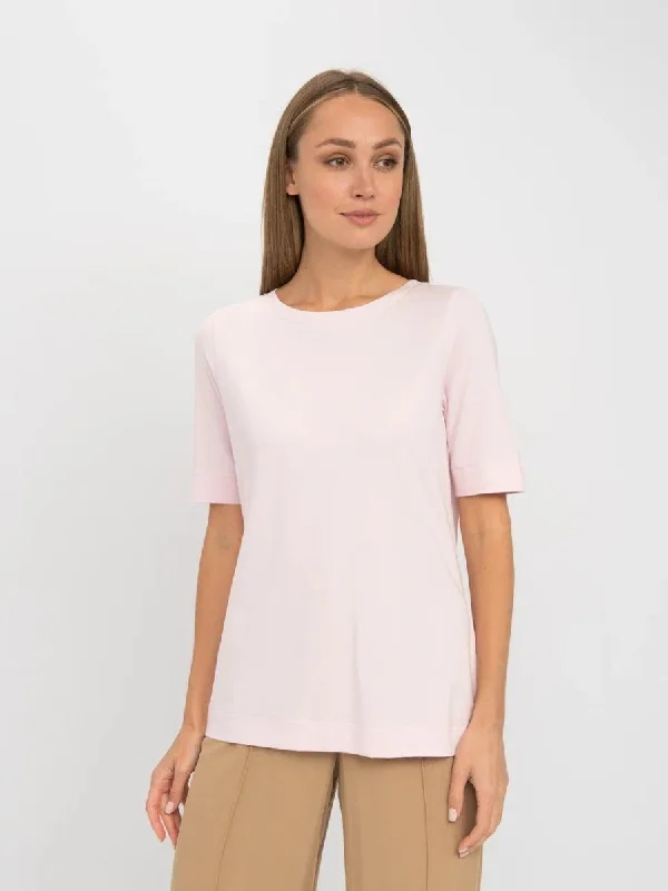 T-shirt with a High Neckline