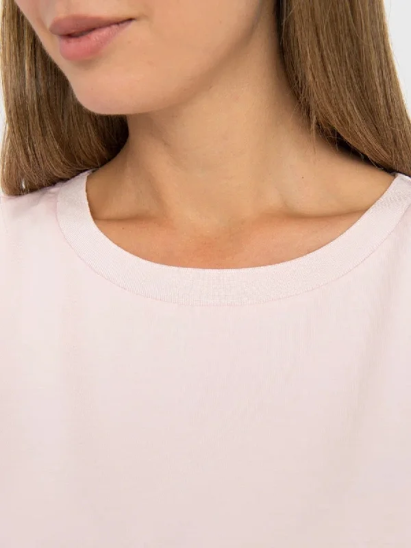 T-shirt with a High Neckline