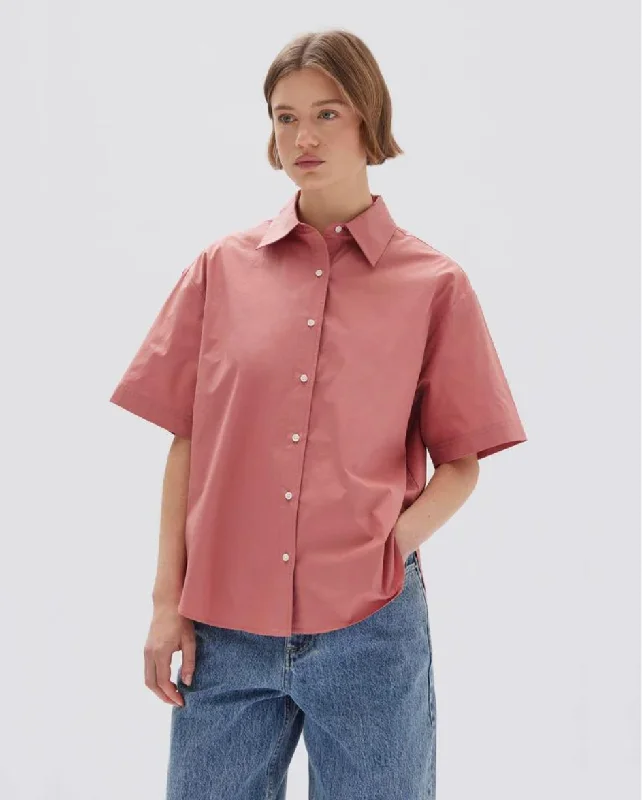 Tala Poplin Shirt SS Lotus