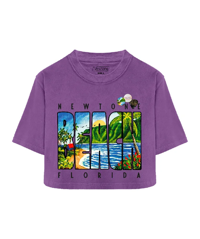 Tee shirt crooper purple 