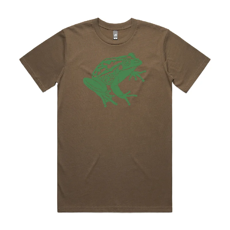 Green and Golden Bell Frog Tee Walnut