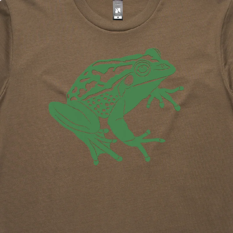 Green and Golden Bell Frog Tee Walnut