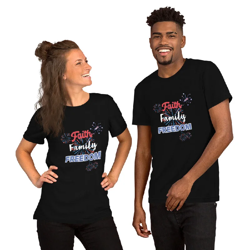 Faith Family Freedom Unisex Christian T-shirt