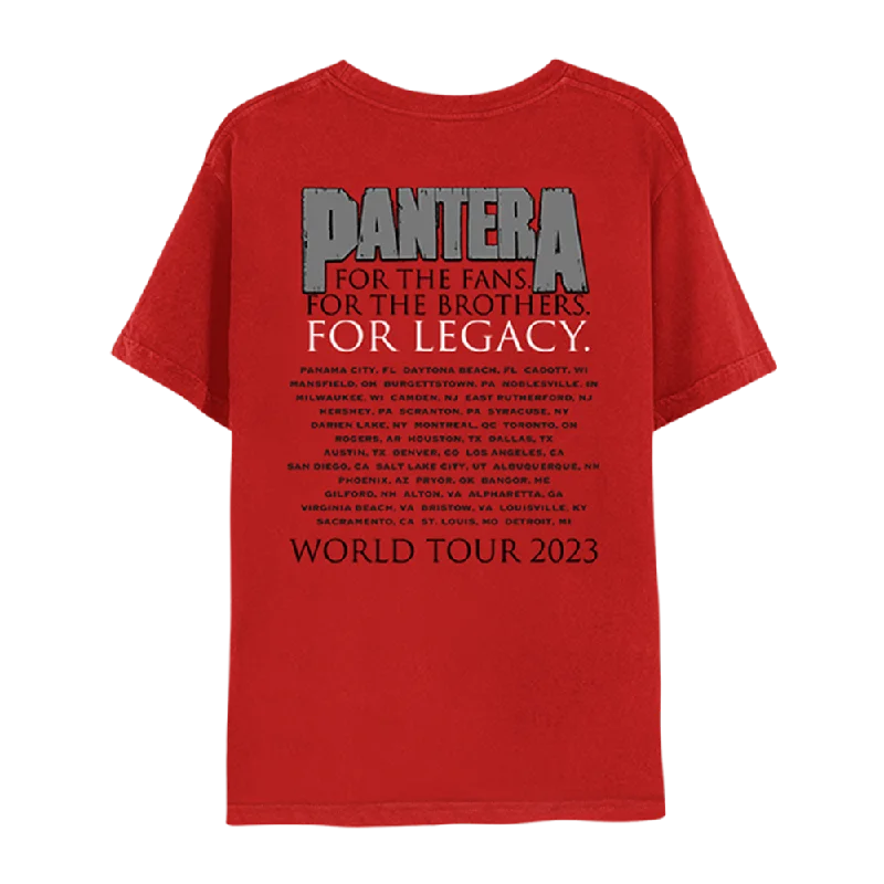 Vulgar World Tour 2023 Red T-Shirt