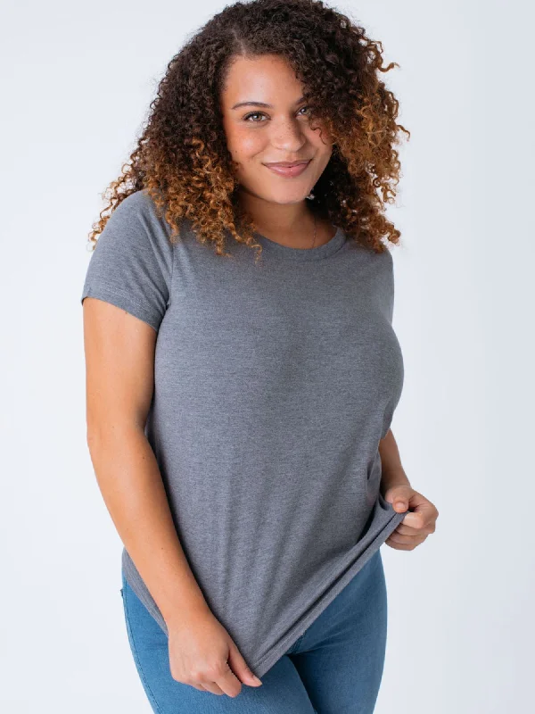 Women's Heather Grey Crew Neck