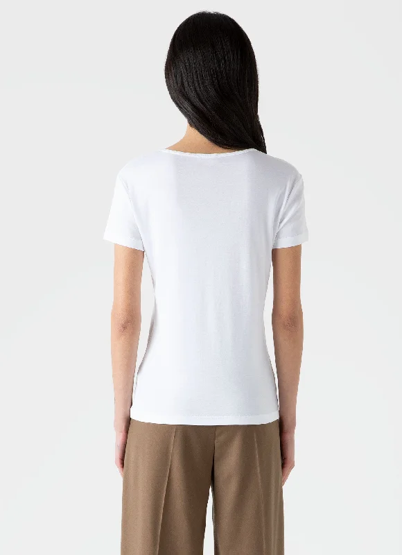 Women's Sea Island Cotton T-shirt in White