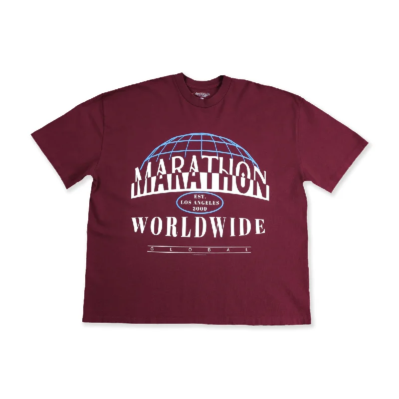 Worldwide T-Shirt - Antique Burgundy