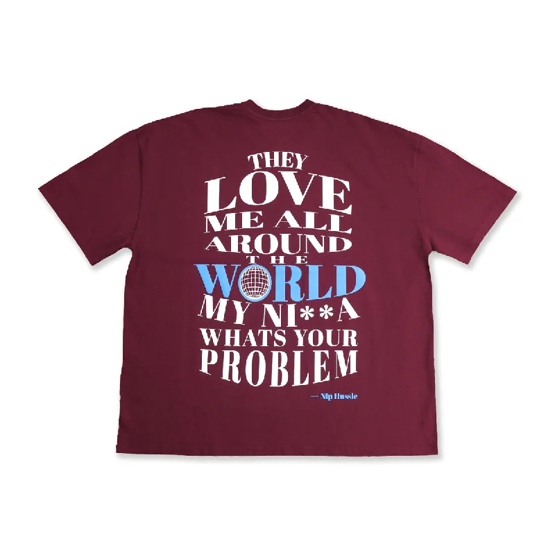 Worldwide T-Shirt - Antique Burgundy