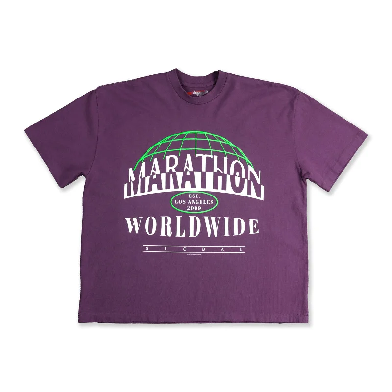 Worldwide T-Shirt - Purple Mauve