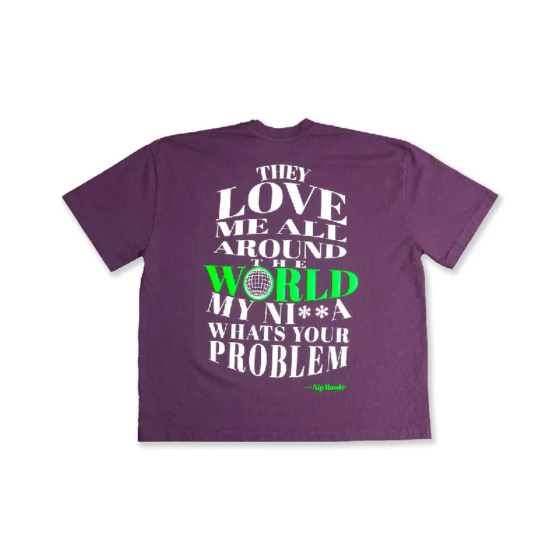 Worldwide T-Shirt - Purple Mauve